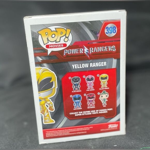 NEW Pop! Movies: Power Rangers - Yellow Ranger FUNKO #398 - Picture 3 of 6